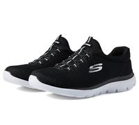 Skechers Femme SUMMITS Sneaker, Black, 40.5 EU