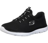 Skechers Femme Summits Top Player Chaussures de Fitness, Black White, 40 EU Large
