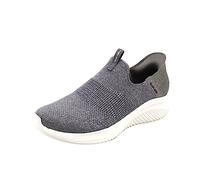 Skechers Femme Ultra Flex 3.0 Smooth Step Basket, Grey Knit/Jersey/Trim, 39.5 EU