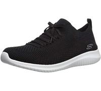 Skechers Women's Ultra Flex Statements Sneaker, Black/White, Numeric_9 Wide