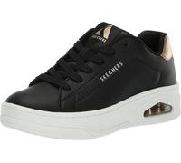 Skechers Women's UNO COURTED Style Sneaker, Black/White, 10