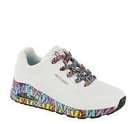 Skechers Women's UNO Ravaged Love Trainers, White, 6 Women