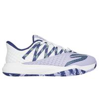 Skechers Femme Viper Court Rally Basket, White Leather/Purple Mesh, 37 EU
