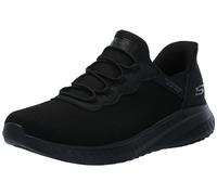 Skechers Women's Work Hands Free Slip Ins Squad Chaos SR-Jasul Food Service Shoe, Black, 5
