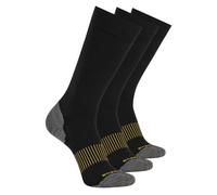 Skechers Work: 3 Pack hommes's Over Calf Compression Chaussettes en Noir, Pointure Grand