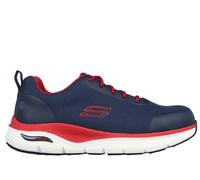 Skechers Work: Arch Fit SR - Ringstap Chaussures Moyen Width en Bleu Marine/Rouge, Pointure 40