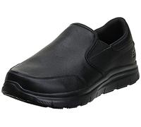 Skechers Work Hommes Flex Advantage SR - Bronwood Black Leather Loafer