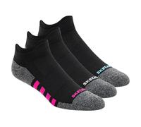 Skechers Work: Lowcut Heel Tab Chaussettes - 3 Pack en Noir, Pointure Moyen