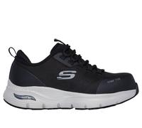 Skechers Work Slip-Resistant: Arch Fit - Ebinal Chaussures Moyen Width en Noir/Gris, Pointure 37