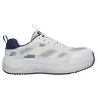 Skechers Work: Transporter Lite Chaussures Moyen Width en Gris/Bleu Marine, Pointure 43