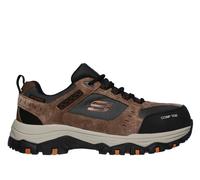 Skechers Work Waterproof: Greetah Comp Toe Chaussures Moyen Width en Brun/Noir, Pointure 45