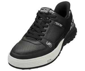 Skechers X Dogg Snoop Sizzle Toke Baskets à Enfiler pour Homme, Cuir Noir, 45 EU