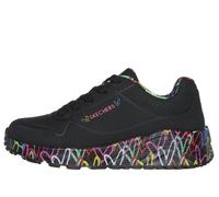 Skechers Fille Uno Lite Lovely Luv Sneaker, Noir, 37 EU