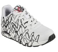 Skechers x JGoldcrown: UNO - Spread the Love Chaussures Moyen Width en Blanc/Bleu/Gris, Pointure 40