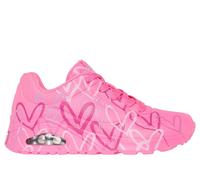Skechers x JGoldcrown: UNO - Spread the Love Chaussures Moyen Width en Rose Fluo, Pointure 42