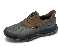 Skechers - Respected - Tanzier - Chaussures lifestyle homme Olive / Marron - 42