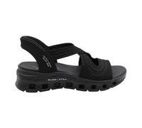Skechers Femme Glide-Step Pro Sandal Everyday Glide Sandales, Black Knit, 37 EU