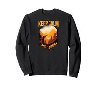 Skeet Pigeons en argile Keep Calm and Shot Sweatshirt