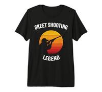 Skeet Shooting Legend Piège à Squelette Vintage en Argile T-Shirt Haut de Gamme