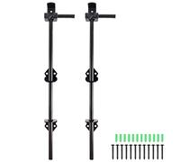 Skelang 2 Pcs Boulon de Portail, 45 Cm Boulon de Canne, Verrou Baïonnette en Acier pour Maintenir Le Portail en Bois Ouvert et Fermé
