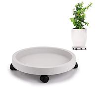 Skelang Chariot à plantes de 33 cm, palette à roulettes, support de plantes pour pot lourd, plantes en pot, pot de jardin, capacité de charge de 81,6 kg
