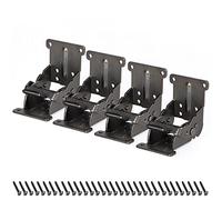 Skelang Floding Brakcet 0°-90°-180°, support de charnière pliable, charnière autobloquante, support d'extension de verrouillage pour table, établi, plate-forme de couchage, lot de 4