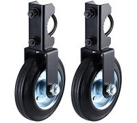 Skelang Lot de 2 roues de support de portail, roue d'aide de portail de 15,2 cm pour portail oscillant en métal avec cadre de portail de 4,5 cm à 5,1 cm, capacité de charge totale de 544,3 kg