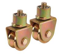 Skelang Sliding Gate Wheels 2.5”, V Groove Caster with 360 Degree Rotational Stem, V Track Gate Roller for Foldable Sliding Gate, Total Load Capacity 1320 Lbs, Pack of 2