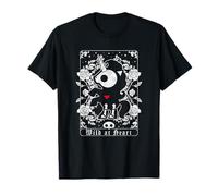 Skelanimals Bonita Unicorn Vintage Floral Rose Tarot Card T-Shirt