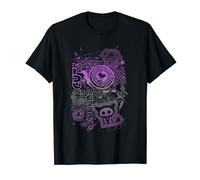 Skelanimals Cute And Cuddly Purple Vintage Faded Icons T-Shirt