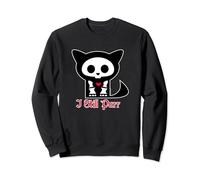 Skelanimals Kit The Cat I Still Purr Vintage Red Text Logo Sweatshirt