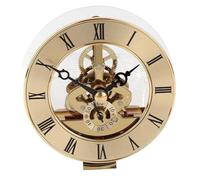 Skeleton Clock Movement, 86mm Quartz Clock Inserts Replacement Round Face Mechanism Movement with Roman Numerals DIY Repairs for Home Decoration