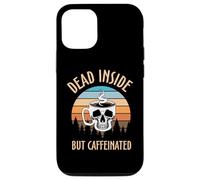 Skeleton Coffee Dead Inside Retro Baristas Coffee Lover Coque pour iPhone 12/12 Pro