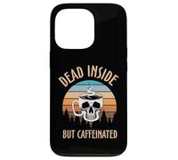 Skeleton Coffee Dead Inside Retro Baristas Coffee Lover Coque pour iPhone 13 Pro