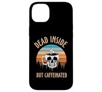 Skeleton Coffee Dead Inside Retro Baristas Coffee Lover Coque pour iPhone 14 Plus