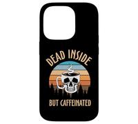 Skeleton Coffee Dead Inside Retro Baristas Coffee Lover Coque pour iPhone 14 Pro