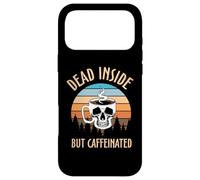 Skeleton Coffee Dead Inside Retro Baristas Coffee Lover Coque pour iPhone 17 Pro Max