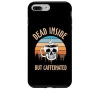 Skeleton Coffee Dead Inside Retro Baristas Coffee Lover Coque pour iPhone 7 Plus/8 Plus