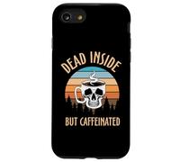 Skeleton Coffee Dead Inside Retro Baristas Coffee Lover Coque pour iPhone SE (2020) / 7/8