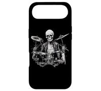 Skeleton Drummer Guy Rock and Roll Band Rock on Drum Kit Coque pour iPhone Air