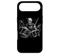 Skeleton Drummer Guy Rock and Roll Band Rock on Drum Kit Coque pour iPhone Air
