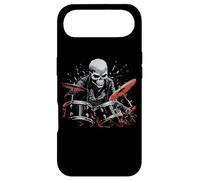 Skeleton Drummer Guy Rock and Roll Band Rock on Drum Kit Coque pour iPhone Air