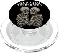 Skeleton Femme Lesbian Subtle WLW LGBTQ Sapphic Tendencies PopSockets PopGrip pour MagSafe
