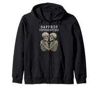 Skeleton Femme Lesbian Subtle WLW LGBTQ Sapphic Tendencies Sweat à Capuche