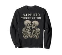 Skeleton Femme Lesbian Subtle WLW LGBTQ Sapphic Tendencies Sweatshirt