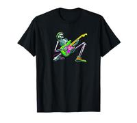 Skeleton Guitar Guy Band Rock On Rock And Roll T-Shirt