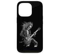 Skeleton Guitar Guy Rock and Roll Band Rock on Coque pour iPhone 13 Pro