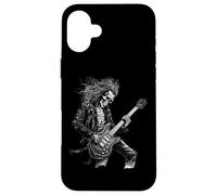 Skeleton Guitar Guy Rock and Roll Band Rock on Coque pour iPhone 16 Plus