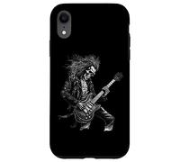 Skeleton Guitar Guy Rock and Roll Band Rock on Coque pour iPhone XR