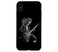 Skeleton Guitar Guy Rock and Roll Band Rock on Coque pour iPhone XS Max